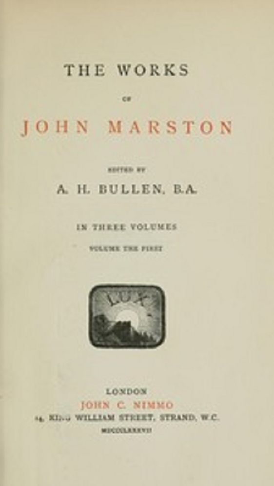 The Works of John Marston