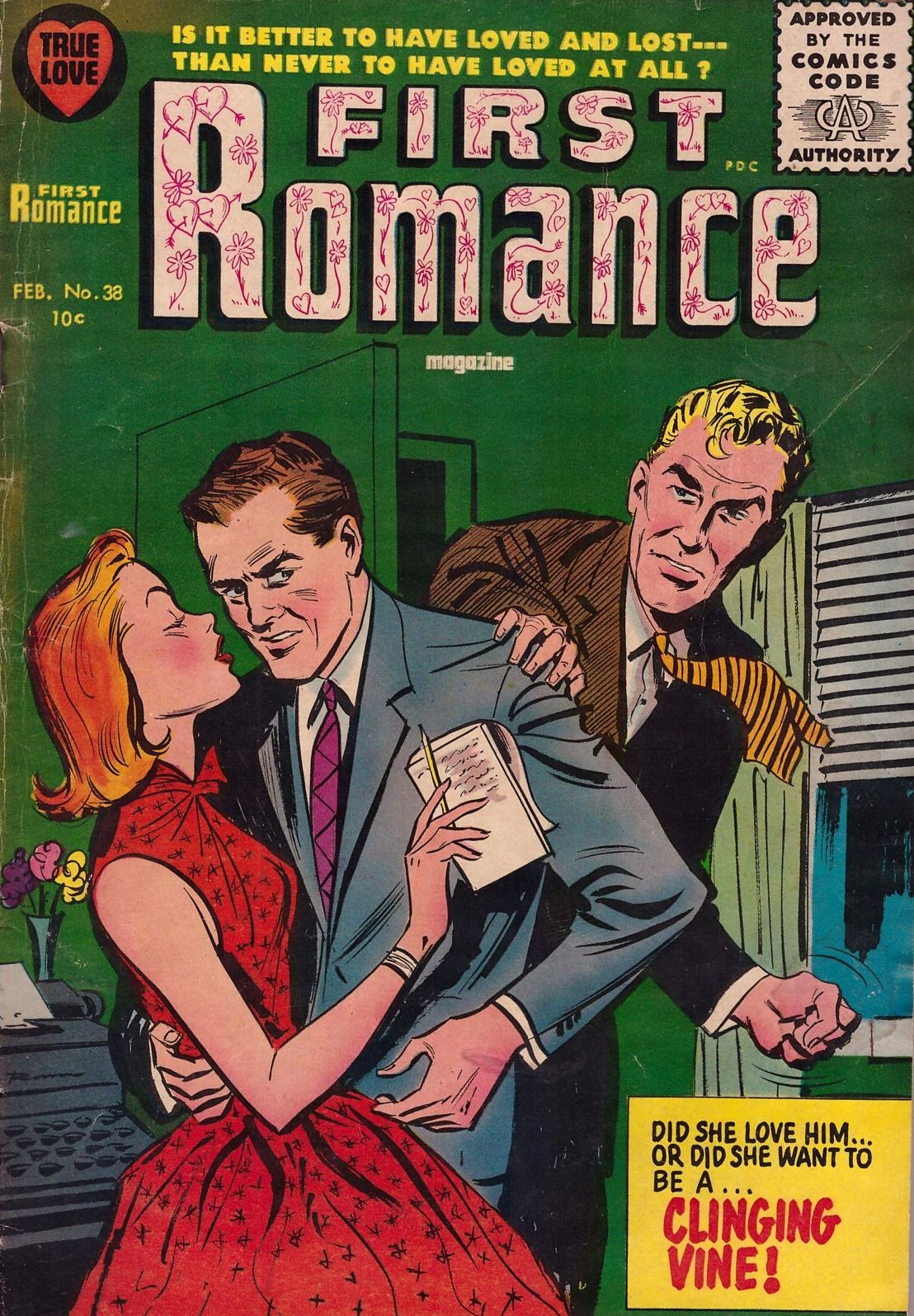 First Romance Magazine Number 38 Love Comic Book