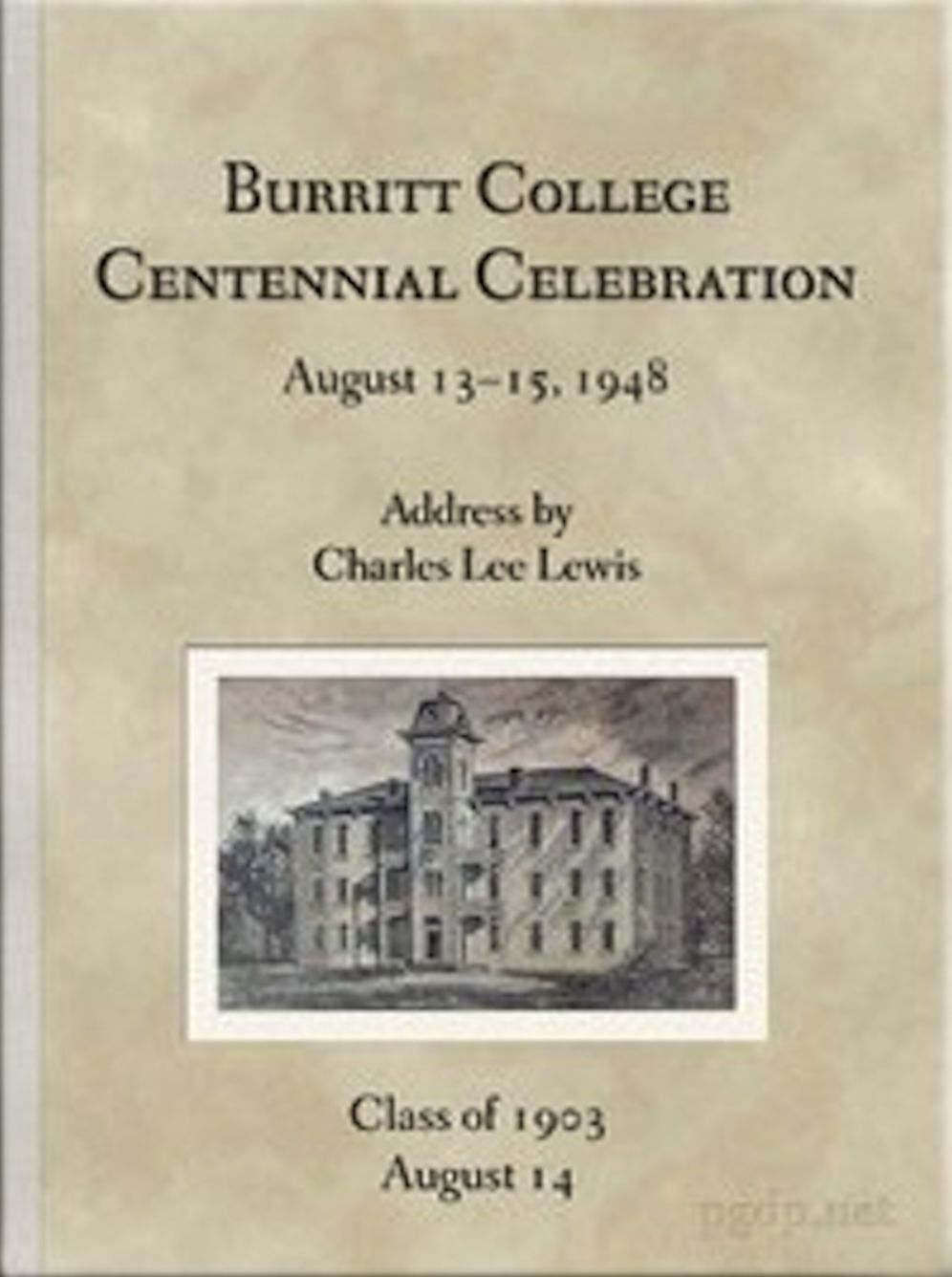 Burritt College Centennial Celebration (Illustrated)