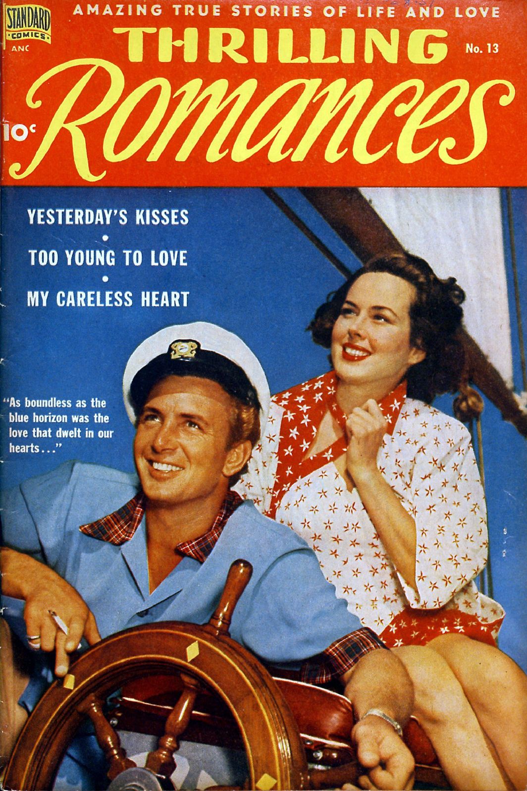 Thrilling Romances Number 13 Love comic book