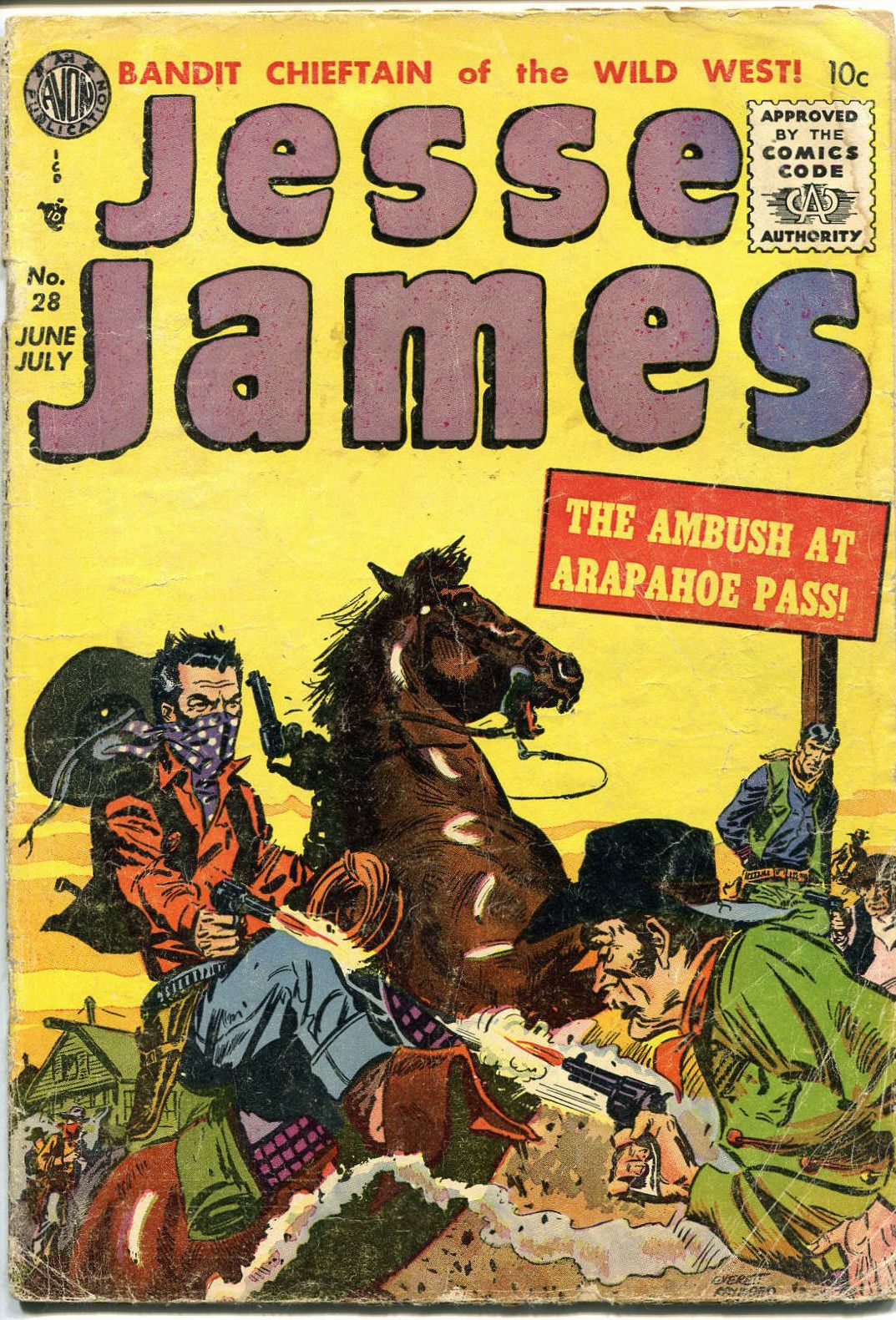Jesse James Number 28 Western Comic Book