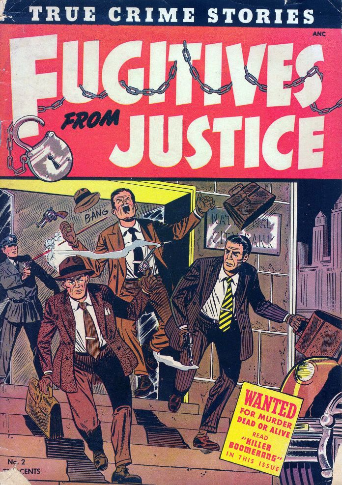 Fugitives from Justice Number 2 Crime Comic Book