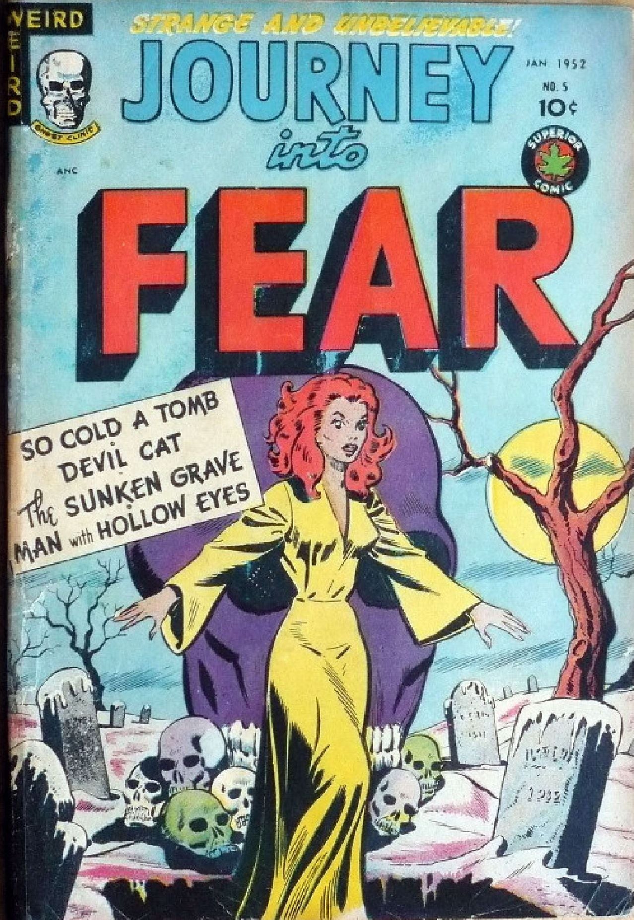 Journey Into Fear Number 5 Horror Comic Book