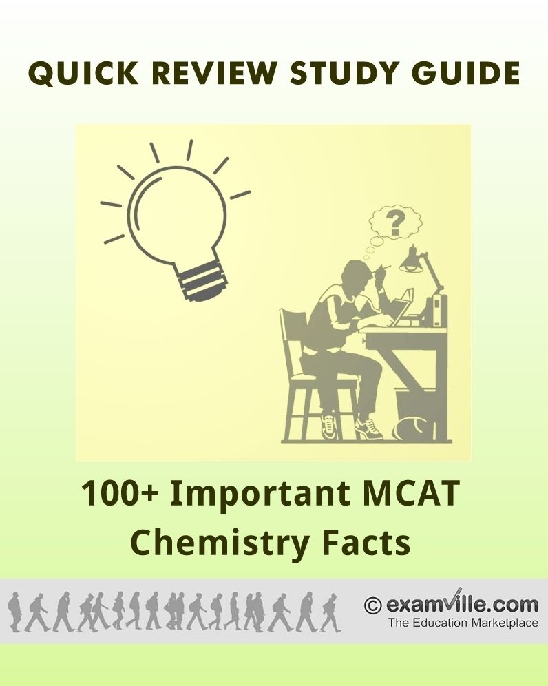 100+ Important MCAT Chemistry Facts (Quick Review Test Prep)