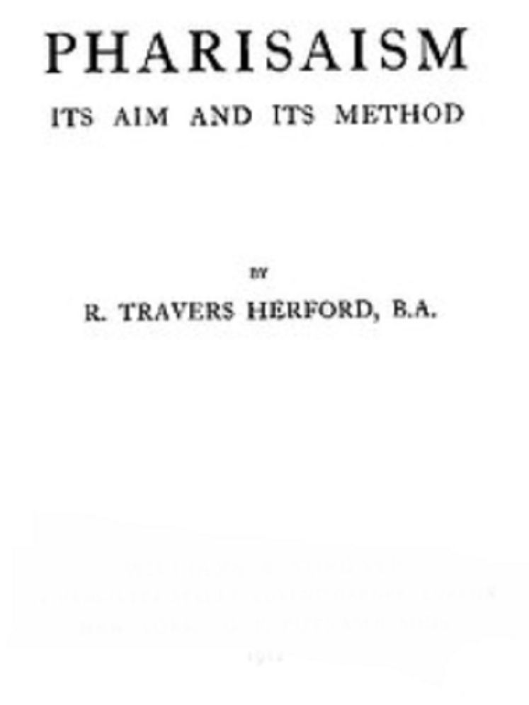 Pharisaism, Its Aim And Its Method