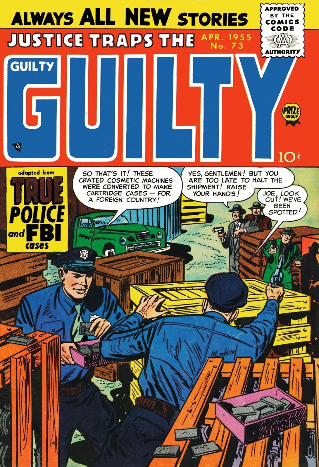 Justice Traps the Guilty Number 73 Crime Comic Book