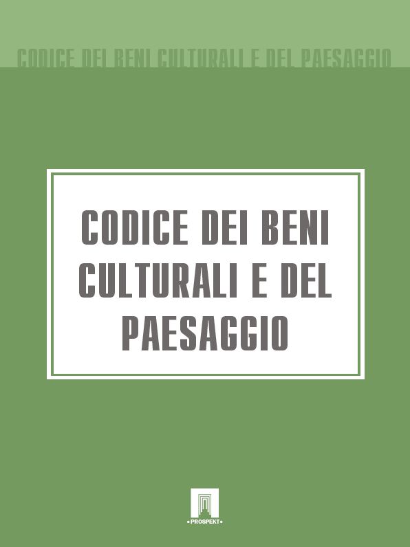Codice dei beni culturali e del paesaggio