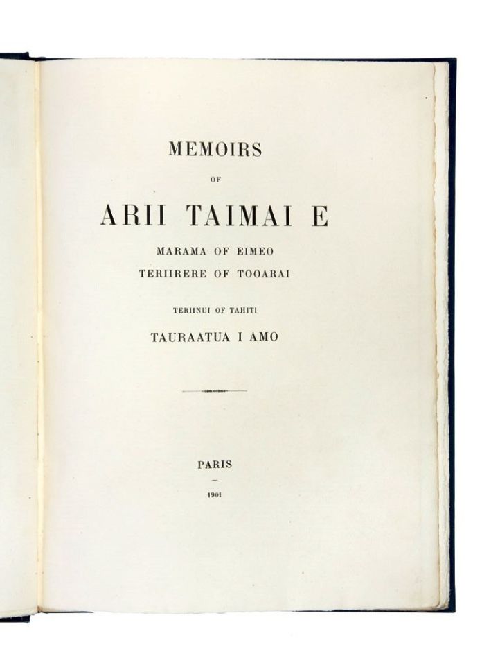 MEMOIRS OF ARII TAIMAI