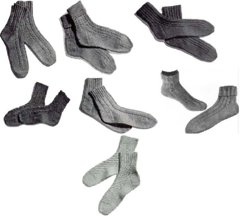 Modèles à tricoter pour chaussettes de cheville à l'aide de seulement 2 aiguilles