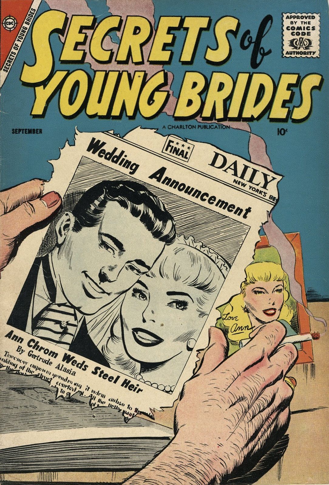 Secrets of Young Brides Number 10 Love Comic Book