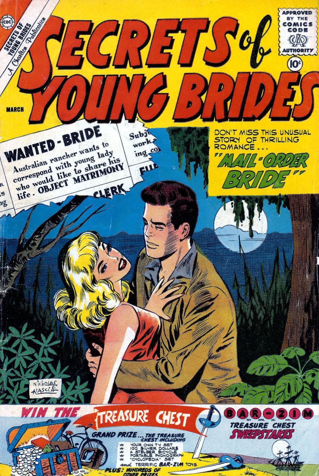 Secrets of Young Brides Number 24 Love Comic Book