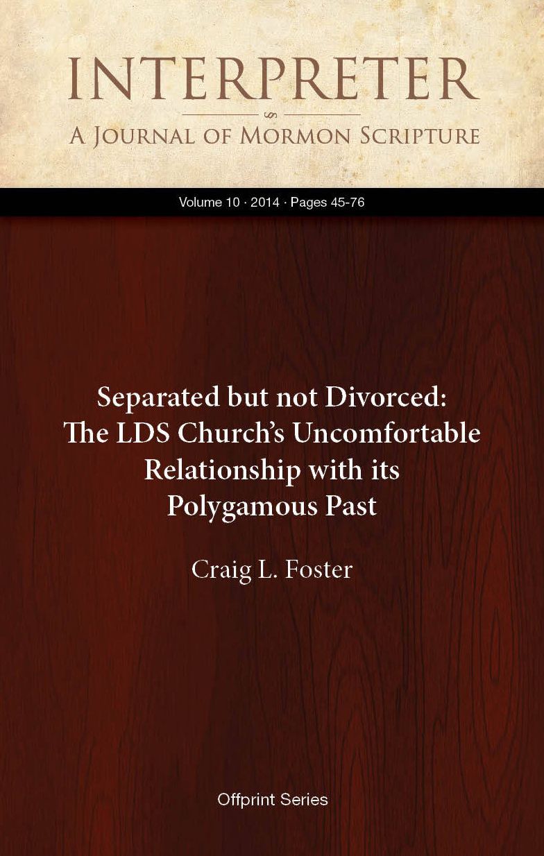 Separated but not Divorced: The LDS Churchh