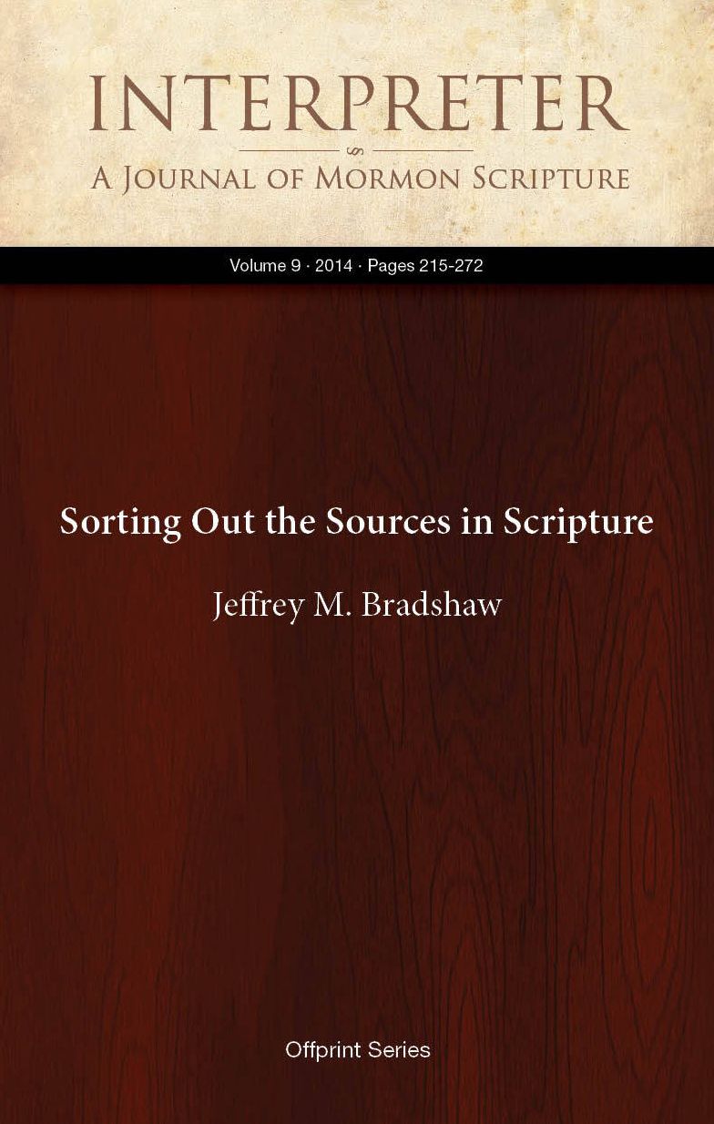 Sorting Out the Sources in Scripture