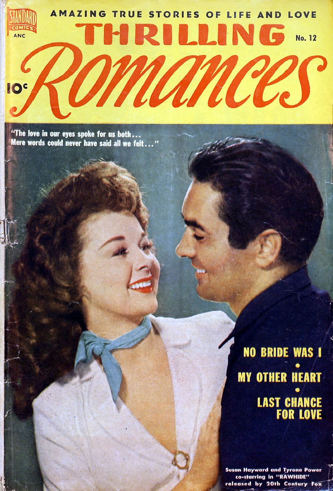 Thrilling Romances Number 12 Love Comic Book