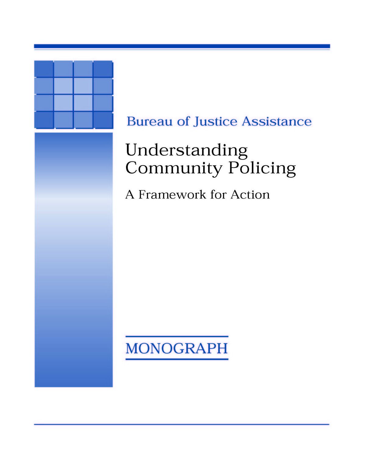 Understanding Community Policing