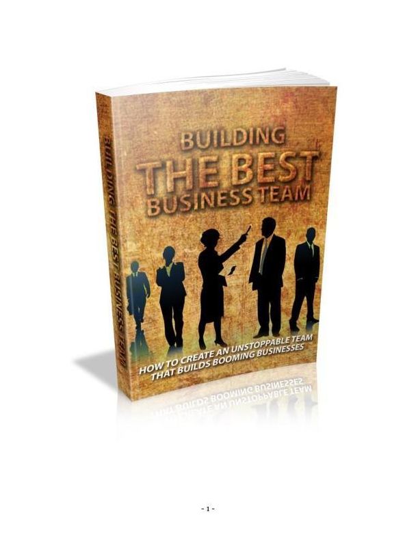 Building The Best Bususiness Team