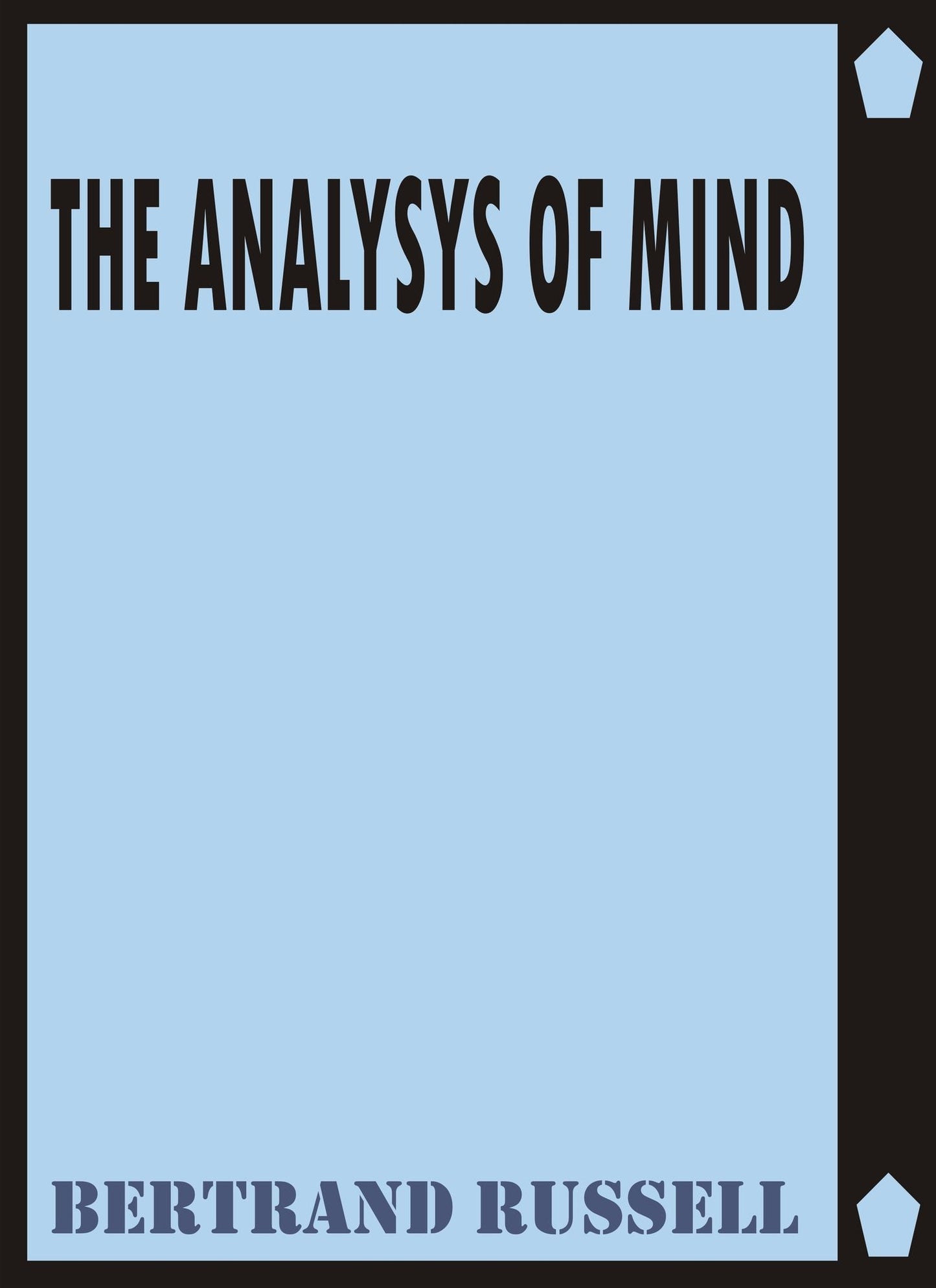 The Analysis of Mind by Bertrand Russell