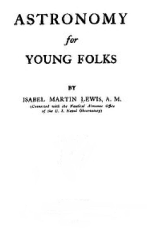 Astronomy for Young Folks