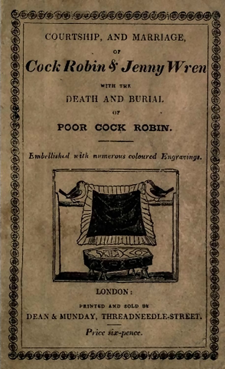 The Courtship, Marriage, and Picnic Dinner of Cock Robin and Jenny Wren: With The Death and Burial of Poor Cock Robin (Picture Book)