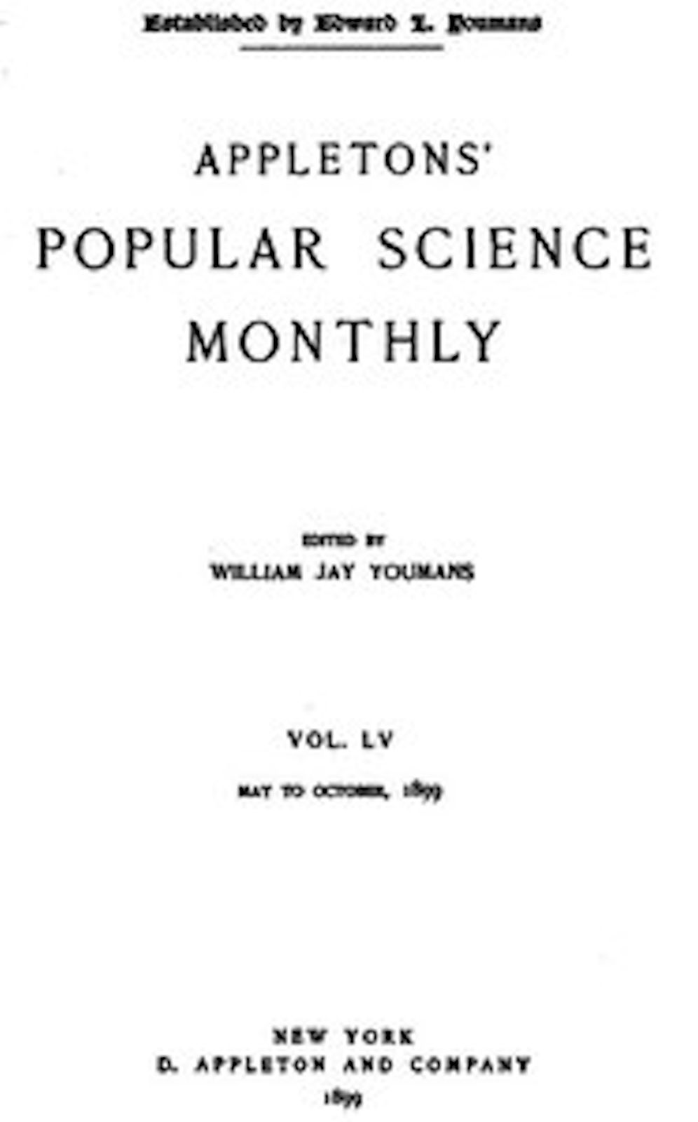 Appletons' Popular Science Monthly, June 1899 (Illustrated)