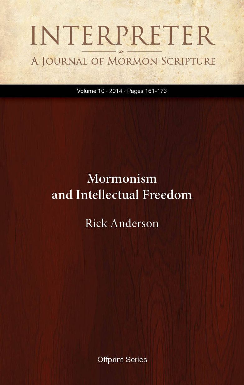 Mormonism and Intellectual Freedom
