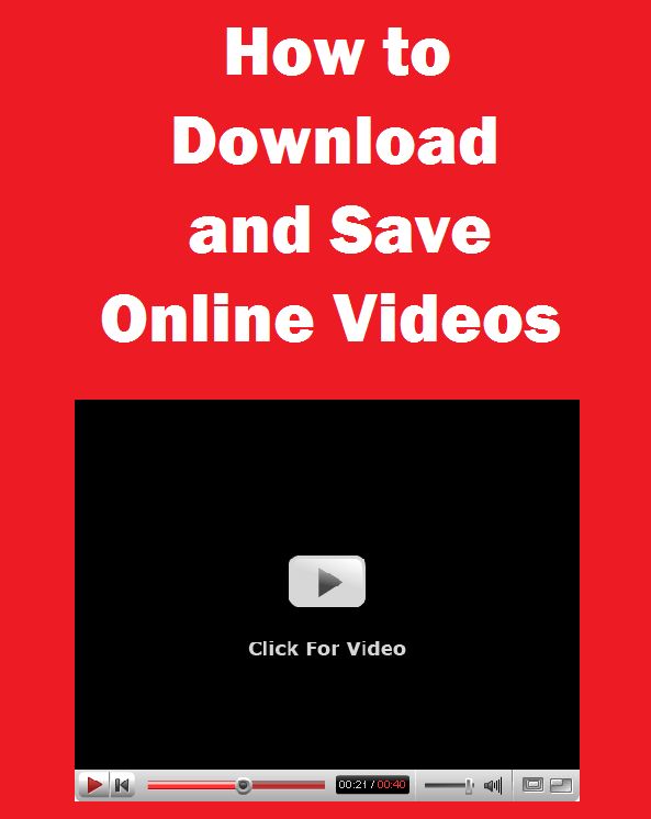 How to Download and Save Online Videos