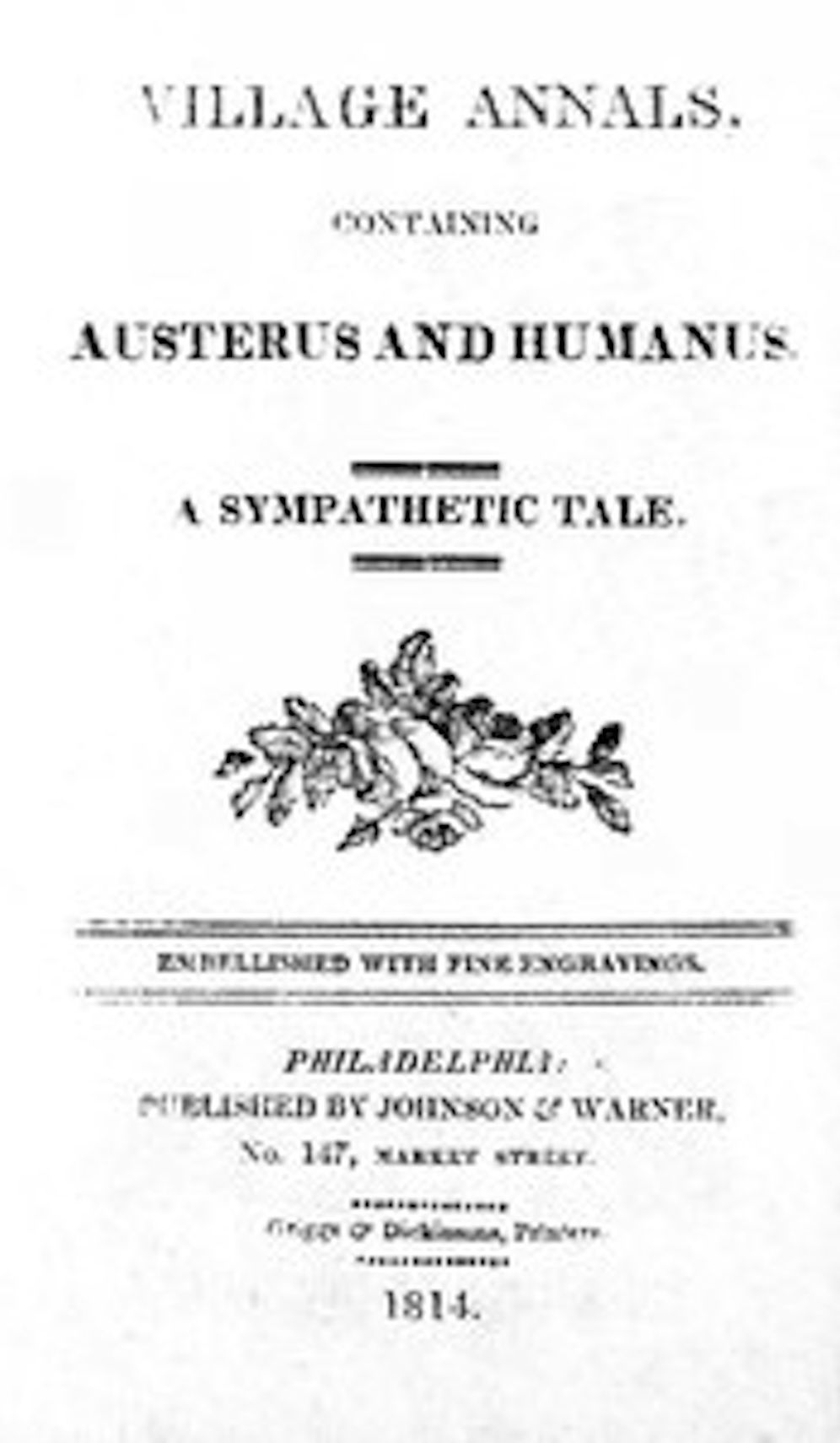 Village Annals, Containing Austerus and Humanus (Illustrated)