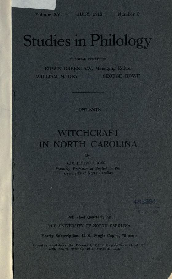 Witchcraft in North Carolina