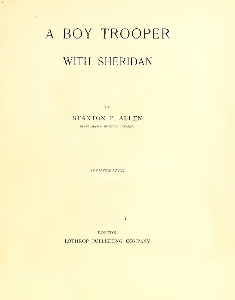 A Boy Trooper With Sheridan (Illustrated)