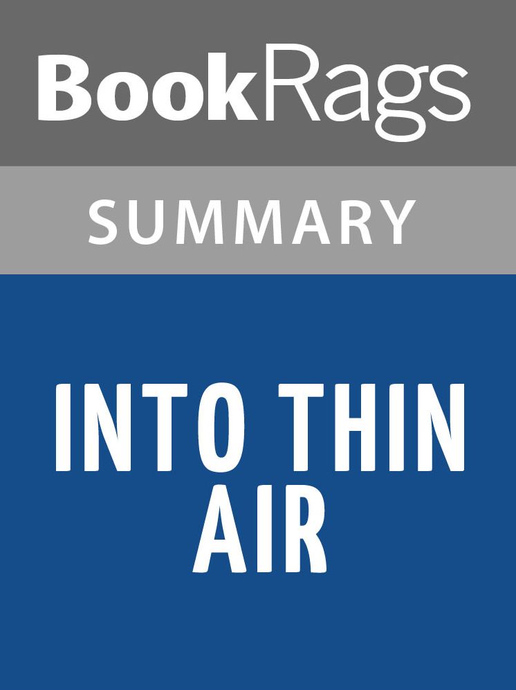 Into Thin Air by Jon Krakauer Summary & Study Guide