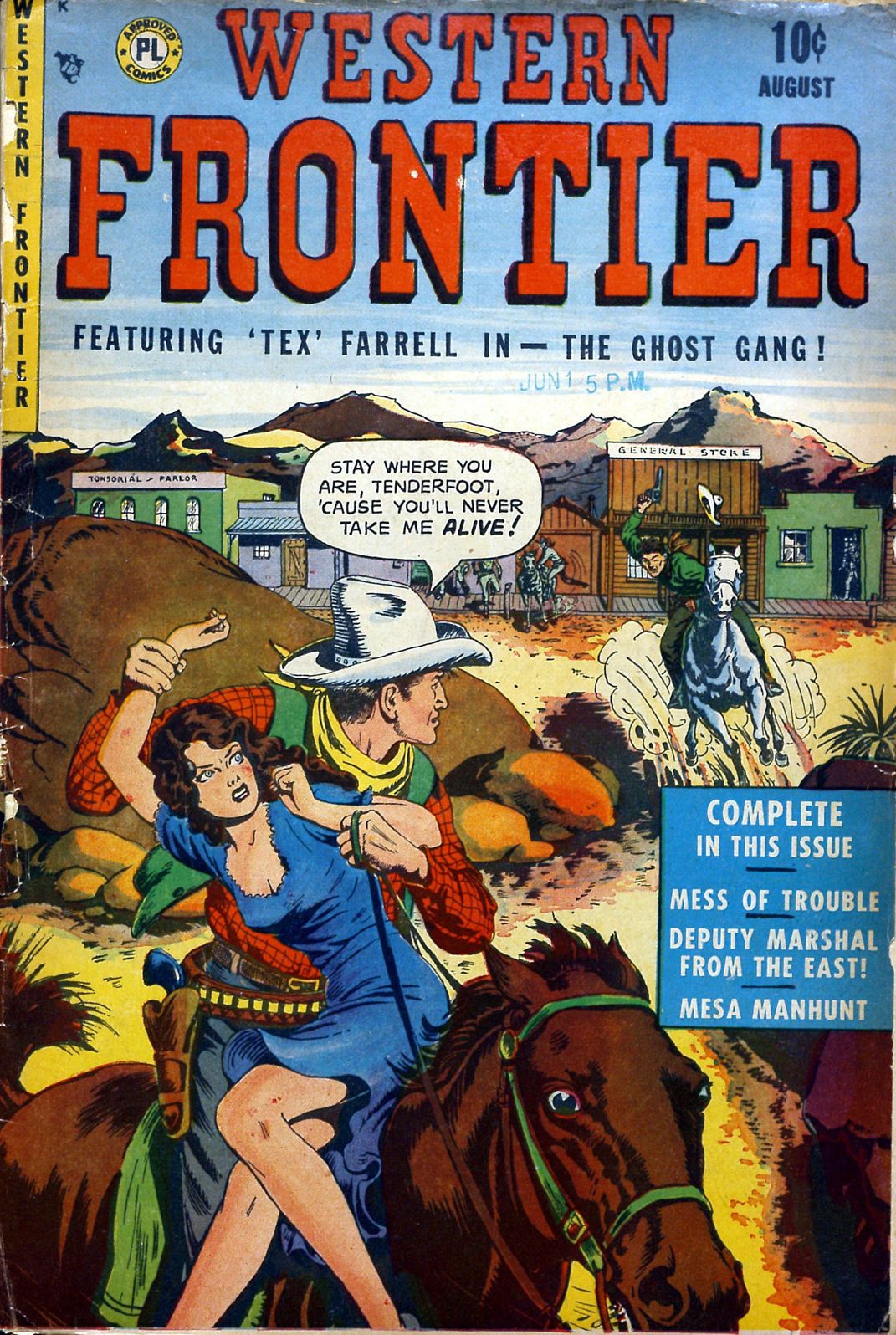 Western Frontier number 2 Western Comic Book