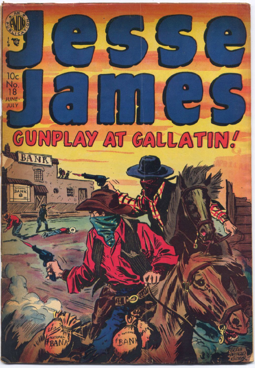 Jesse James Number 18 Western Comic Book