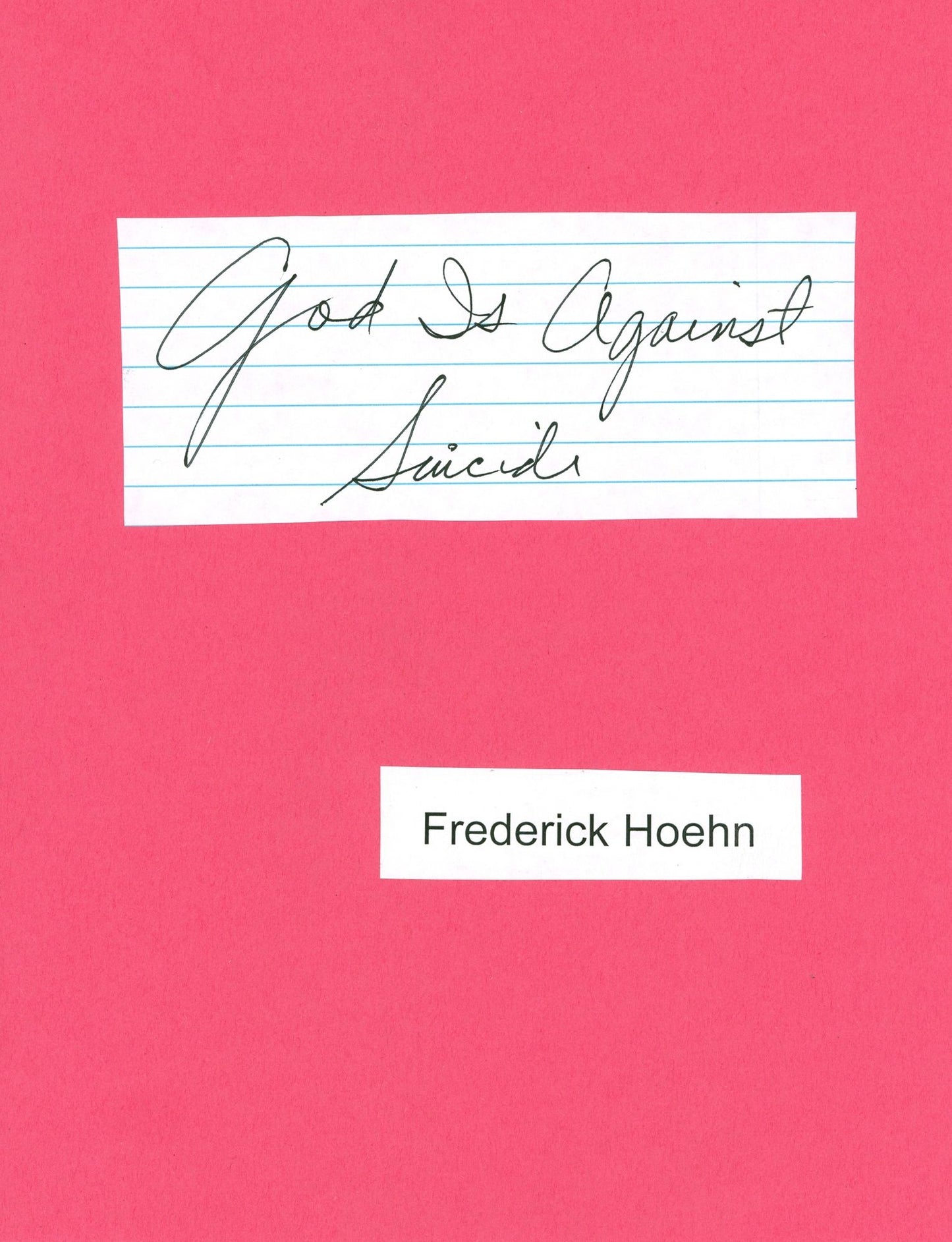God is Against Suicide