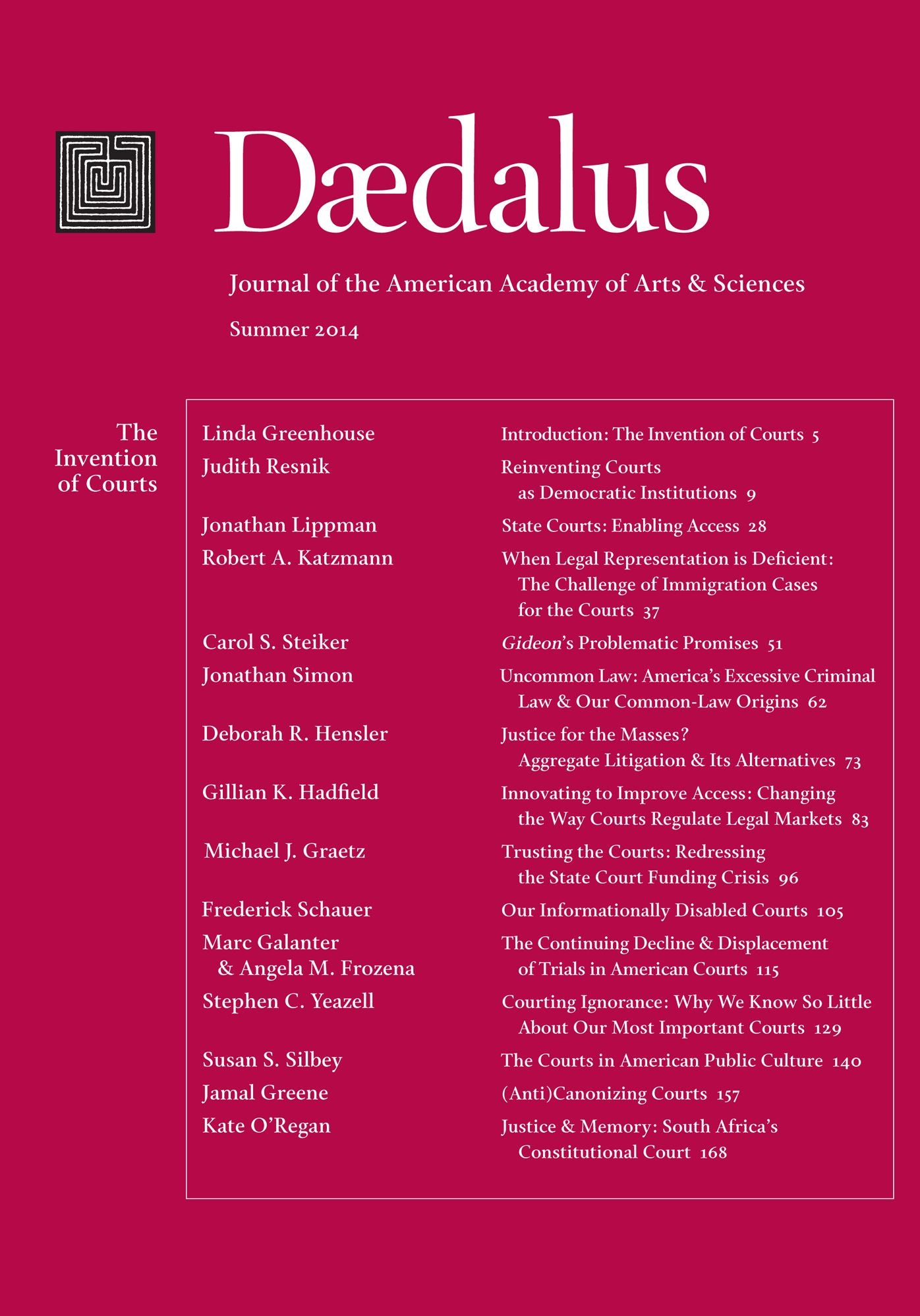 Daedalus 143:3 (Summer 2014) - The Invention of Courts