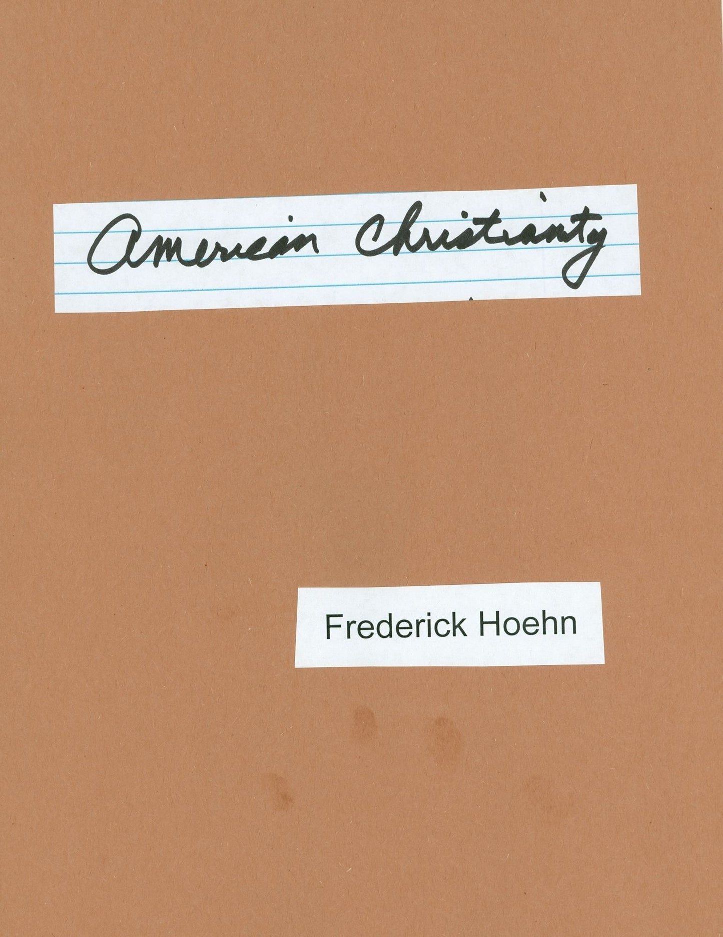 American Christianity