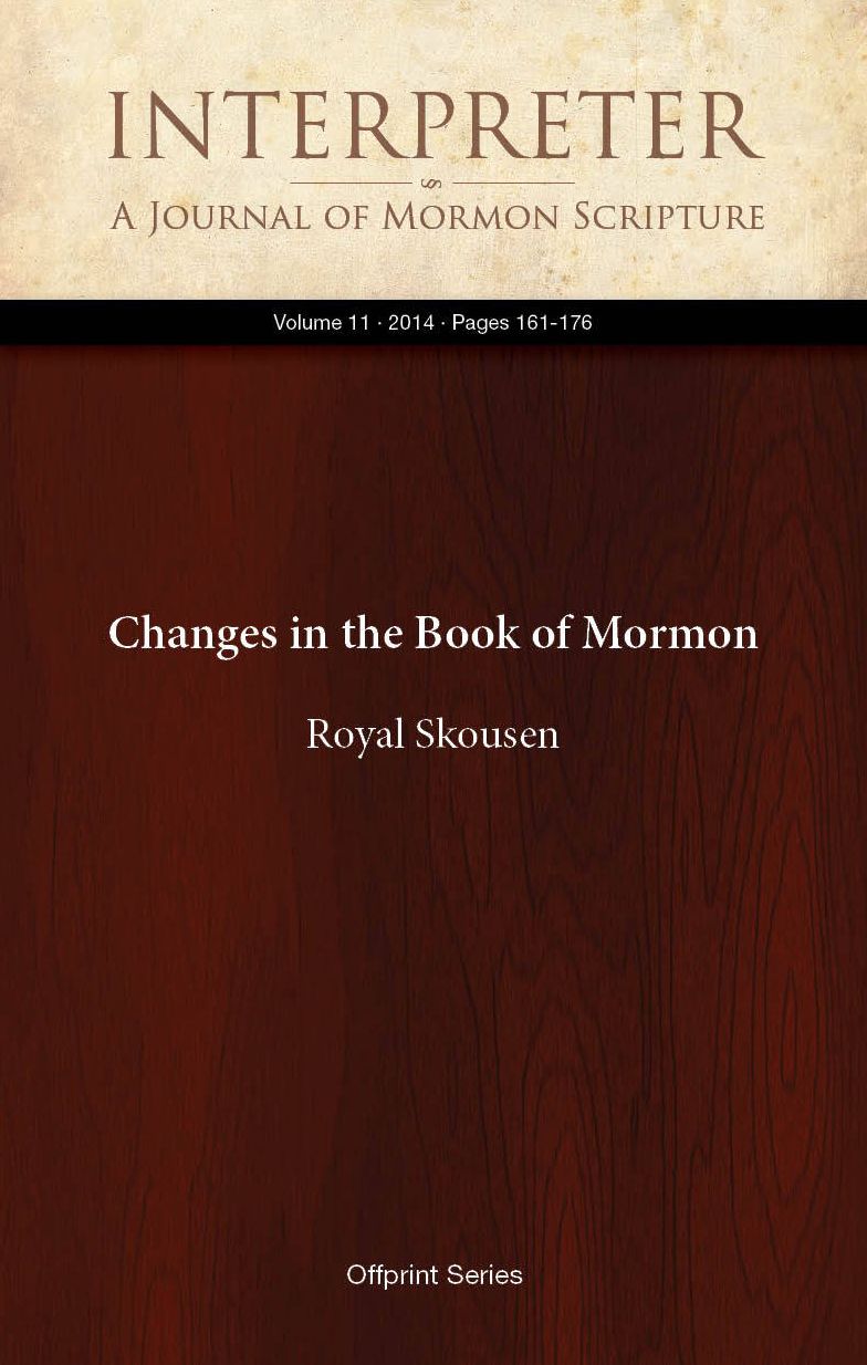 Changes in the Book of Mormon