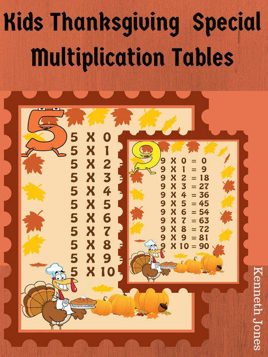 Kids Thanksgiving Special Multiplication Tables