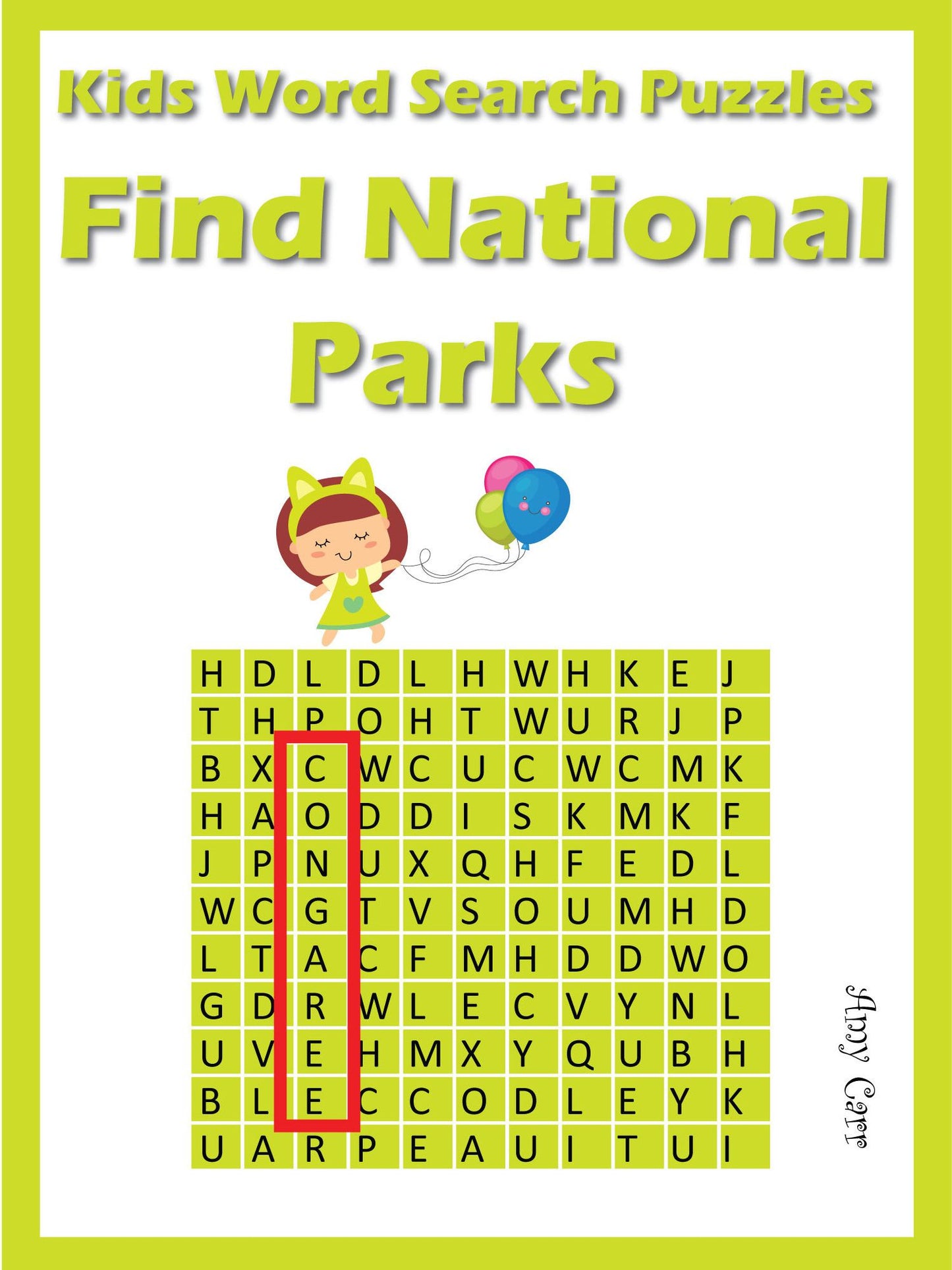 Kids Word Search Puzzles : Find National Parks