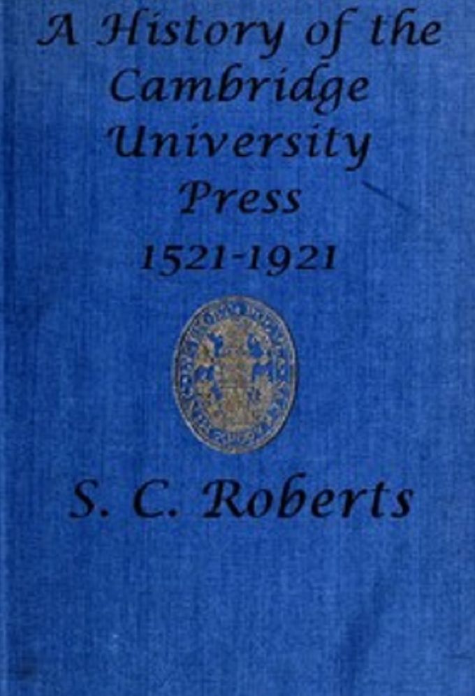 A History of the Cambridge University Press