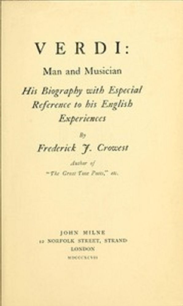 Verdi: Man and Musician