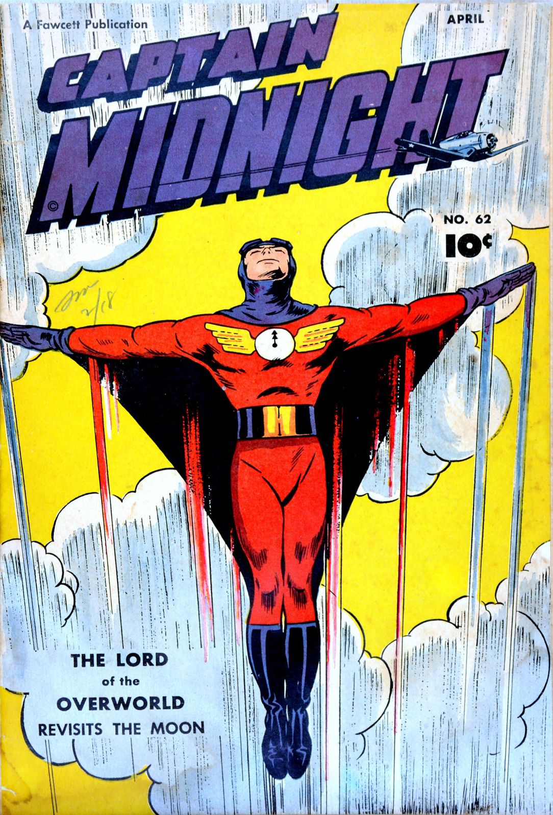 Captain Midnight Number 62 Super-Hero Comic Book