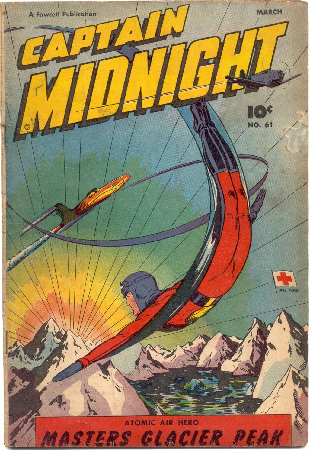 Captain Midnight Number 61 Super-Hero Comic Book