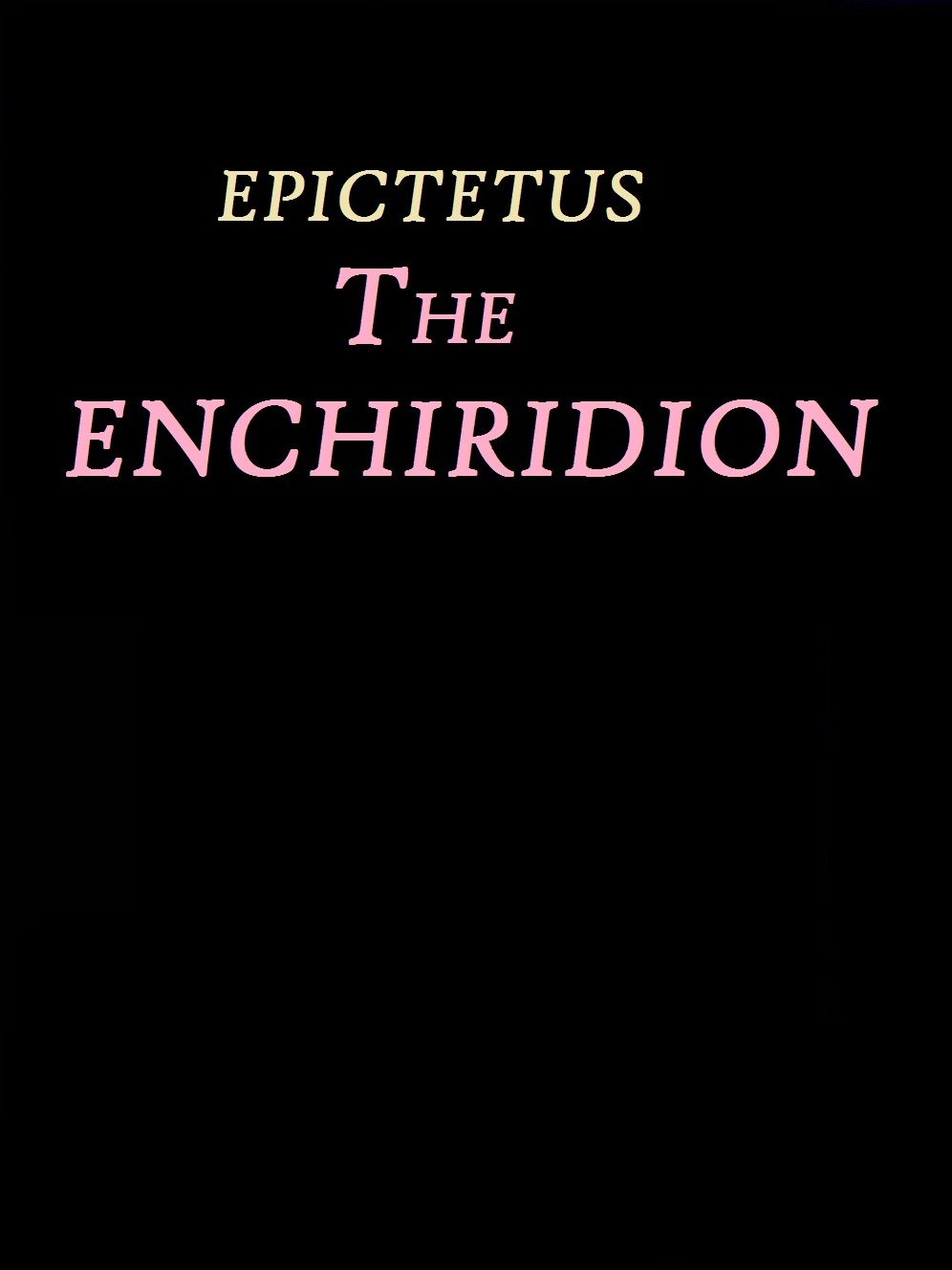 The Enchiridion by Epictetus