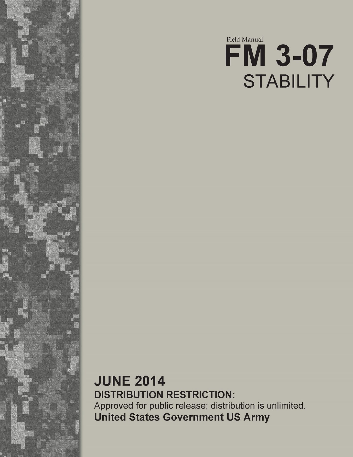 Field Manual FM 3-07 Stability June 2014
