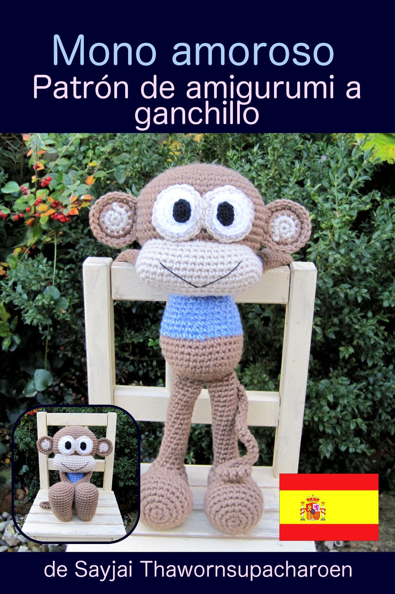 Mono amoroso, Patrón de amigurumi a ganchillo