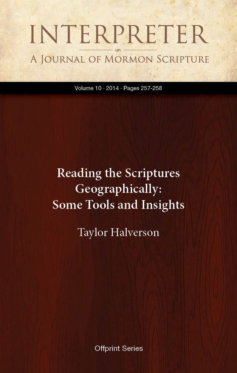 Reading the Scriptures Geographically: Some Tools and Insights