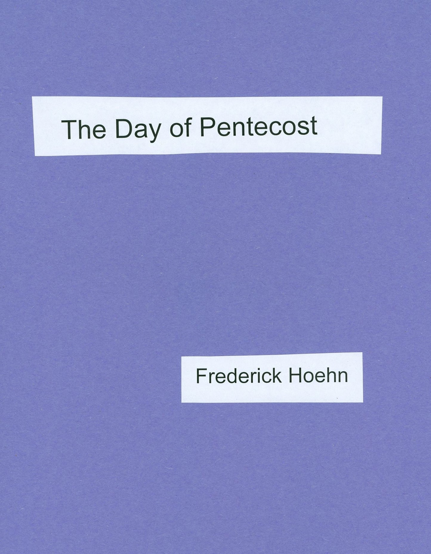 The Day of Pentecost