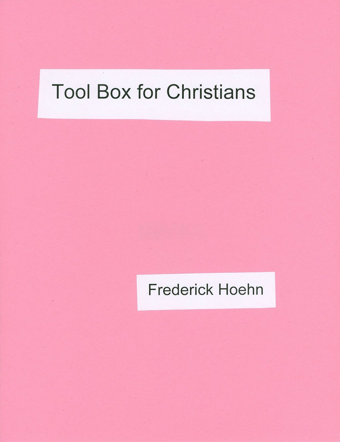 Tool Box for Christians