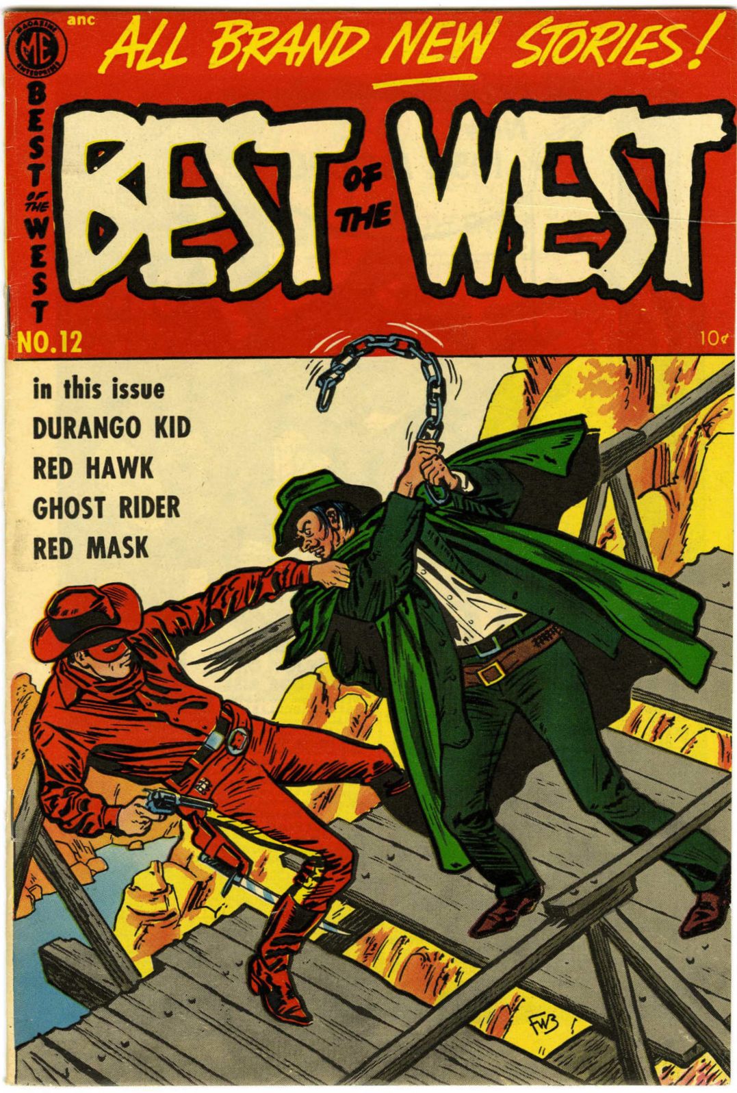 Best of the West Number 12 Western Comic Book