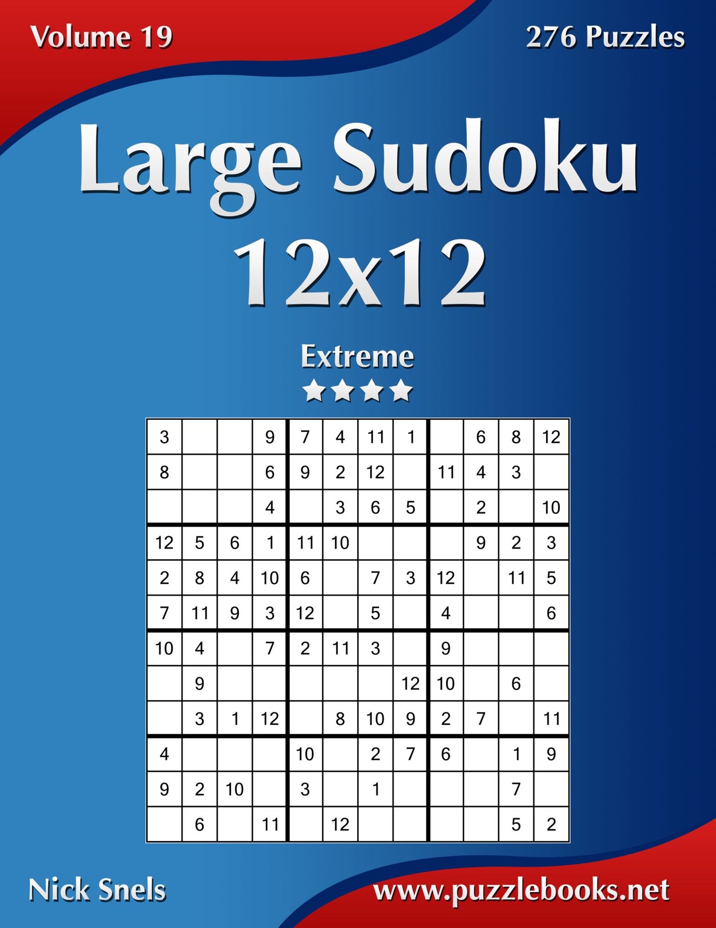 Large Sudoku 12x12 - Extreme - Volume 19 - 276 Puzzles